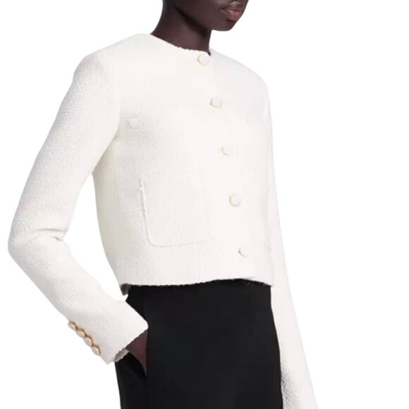 $1895 ALTUZARRA Bernadette Wool-Blend Tweed Jacket Size 42 FR, M/L US NEW - Picture 9 of 15